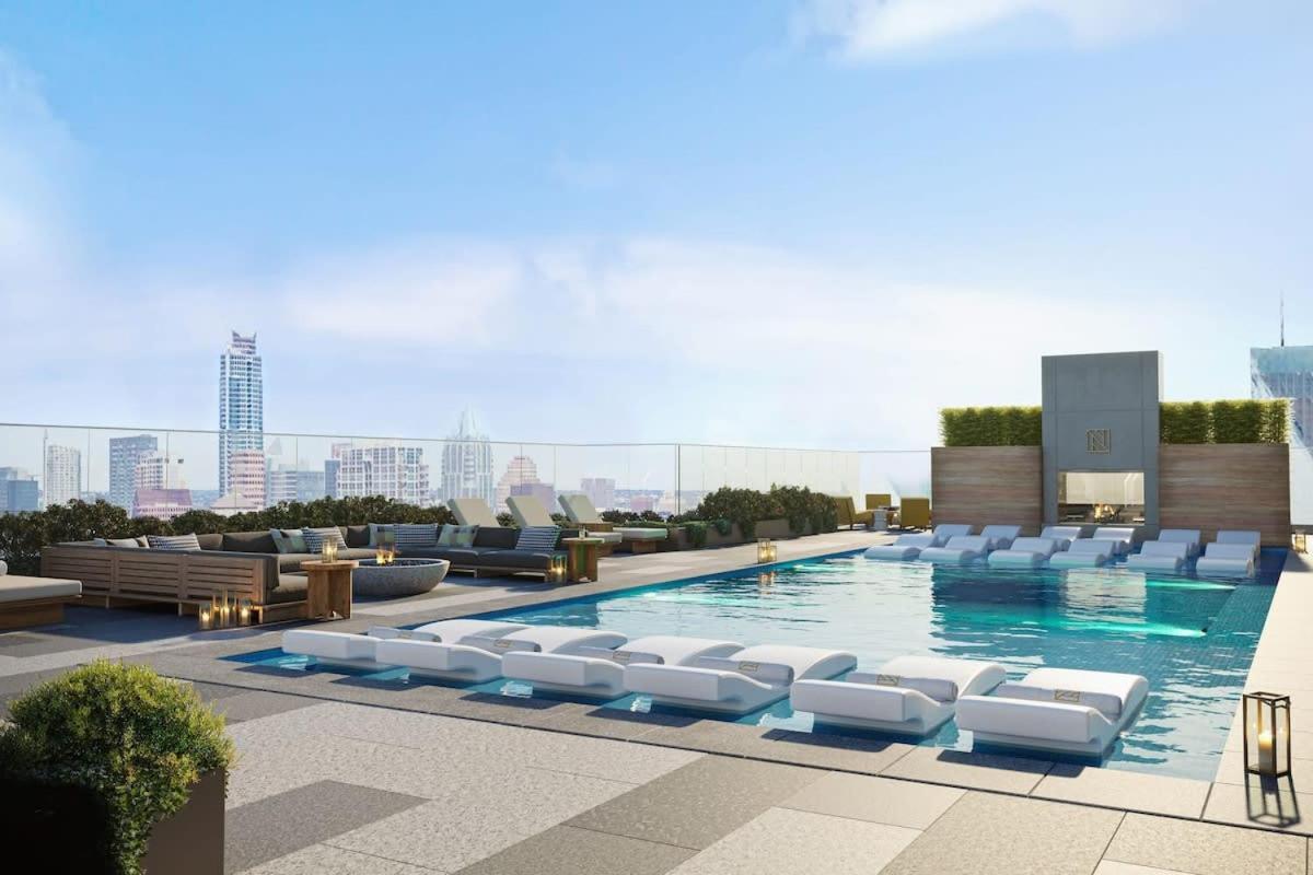 Modern 1Br Condo On Rainey St With Pool And Views Austin Luaran gambar